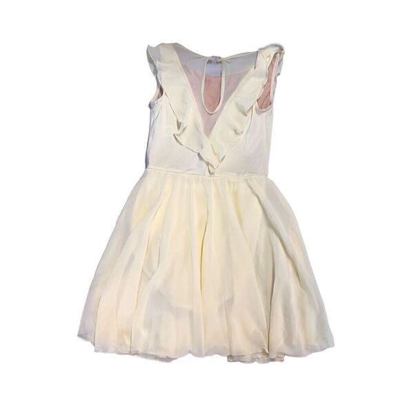 Weissman Dance I Want To Write You A Song 10849 Cream Ruffle Day Dress Size MC - Picture 5 of 7